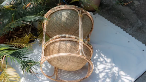 Bamboo Double-Layer Cat Bed