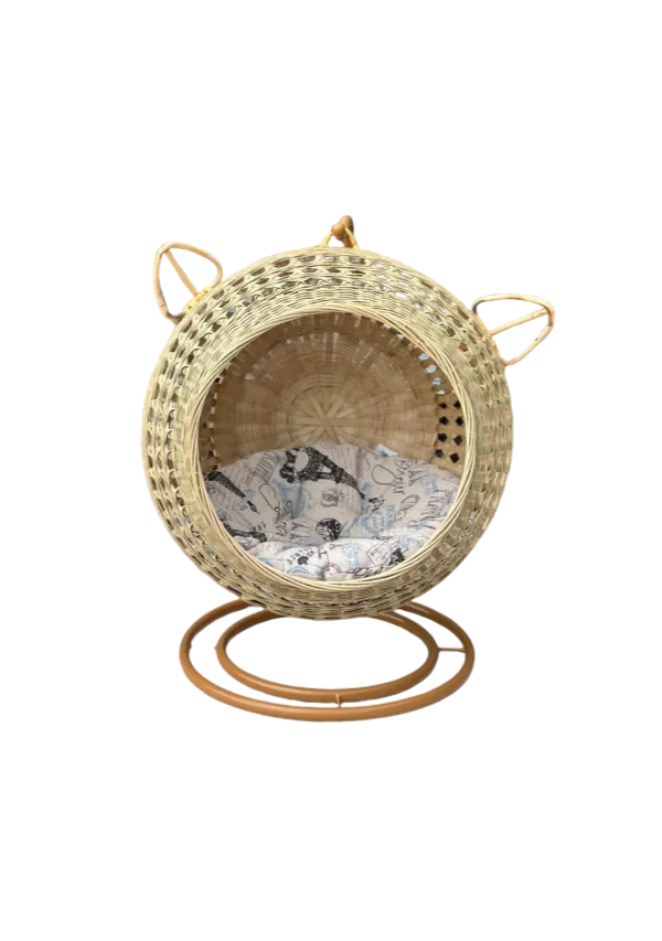 Bamboo Woven Arched Pet Hammock