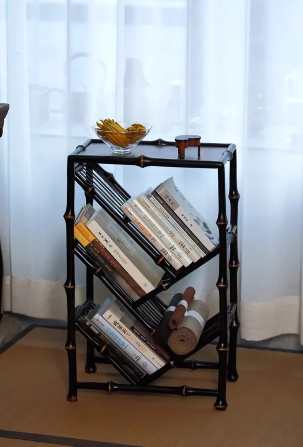 Antique Bamboo Bookshelf