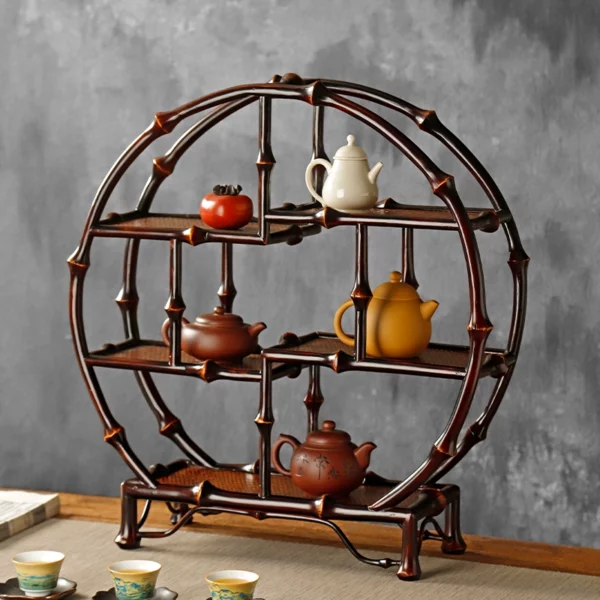 Bamboo Antique Display Shelf