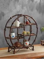 Bamboo Antique Display Shelf