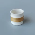 Bamboo Weave Porcelain Cup