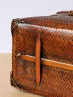 Bamboo Woven Vintage Handbag