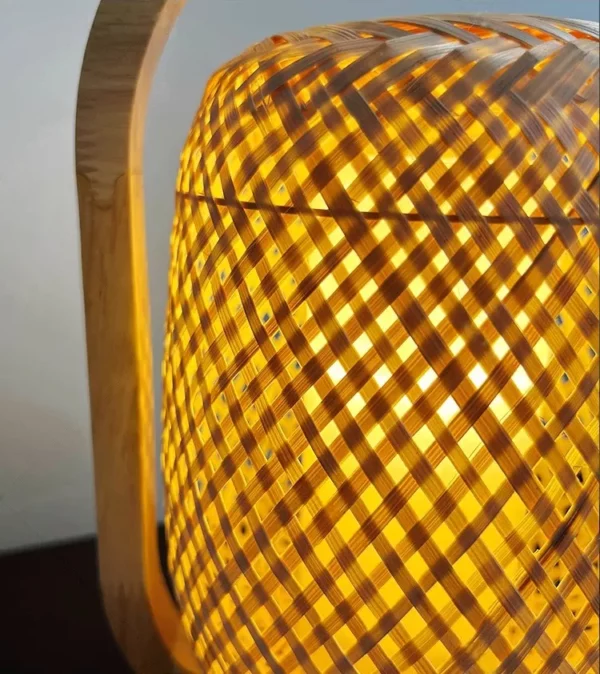 Vintage Bamboo Table Lamp